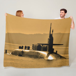 FAST ATTACK SUBMARINE – SSN-728 FLEECE BLANKET