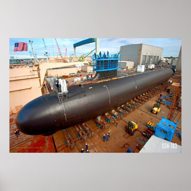 FAST ATTACK SUBMARINE – SSN-783 POSTER (Front)