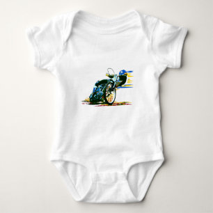 Fast Awesome Speedway Motorcycle Baby Bodysuit