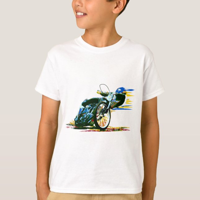 Fast Awesome Speedway Motorcycle T-Shirt (Front)