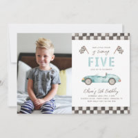 Fast Birthday Invitation | 5th Racing Invitation