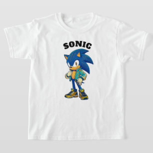 Fast Blue Hedgehog Kids T-Shirt 🌀💙✨ Speed Cart
