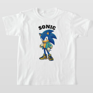 Fast Blue Hedgehog Kids T-Shirt 🌀💙✨ | Speed Cart