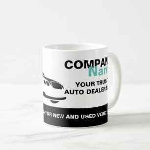 Fast Car Logo, Auto Dealership Advertising Coffee Mug
