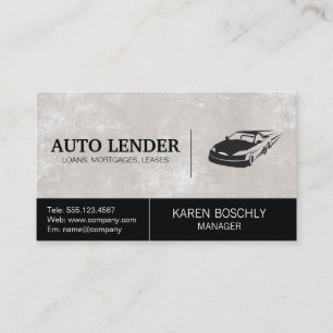 Fast Car Logo Business Card