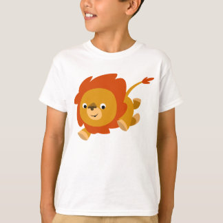 Fast Cute Cartoon Lion Children T-Shirt