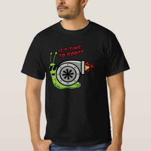 Fast cute snail with boost turbo engine shell  T-Shirt