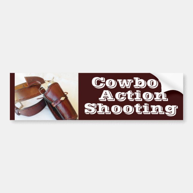 Fast Draw Cowboy Action Shooting Bumper Sticker (Front)