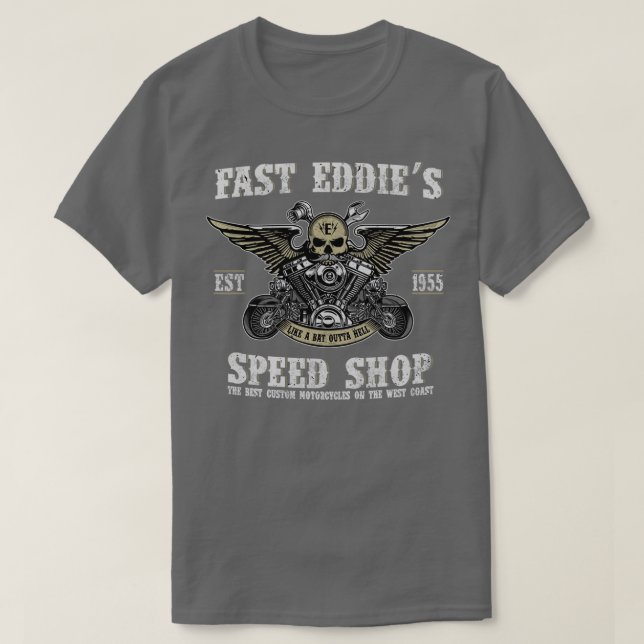 Fast Eddies Speed Shop  T-Shirt (Design Front)