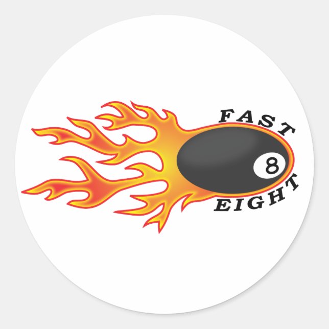 Fast Eight stickers (Front)