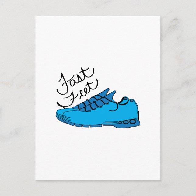 Fast Feet Postcard (Front)