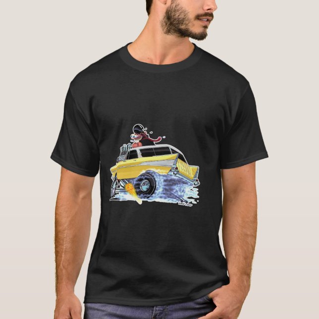 FAST FOOD 1956 Chevy GASSER T-Shirt (Front)