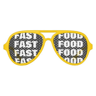 Fast food addiction party shades Funny sunglasses