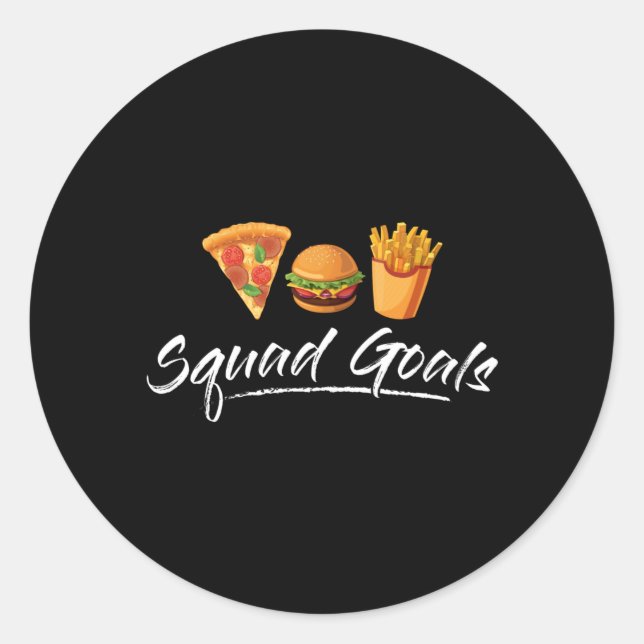 Fast Food Burger Cheese Foodie Funny Eat Gift Idea Classic Round Sticker (Front)