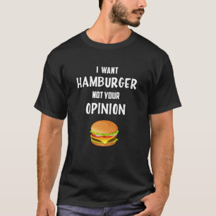 Fast Food Burger Cheese Funny Foodie Eat Gift Idea T-Shirt