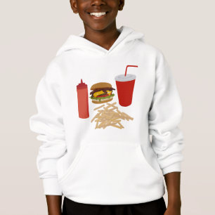 Fast Food Burger Fries Illustration