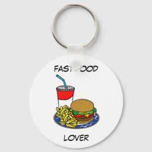 Fast Food- Burger & Fries Key Ring
