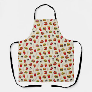Fast Food Burgers, Fries, Sundaes Apron