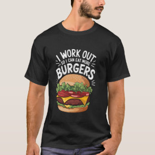 Fast Food Cheeseburger Design for Hamburger Burger T-Shirt