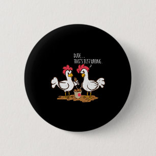 Fast Food Chicken Wings Funny Deep Fried Chicken S 6 Cm Round Badge