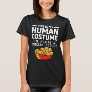 Fast Food Costume Gift Funny Foodie Tasty Chicken T-Shirt