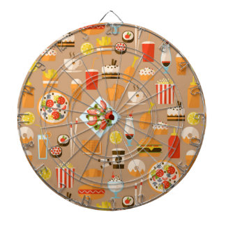 Fast food dartboard