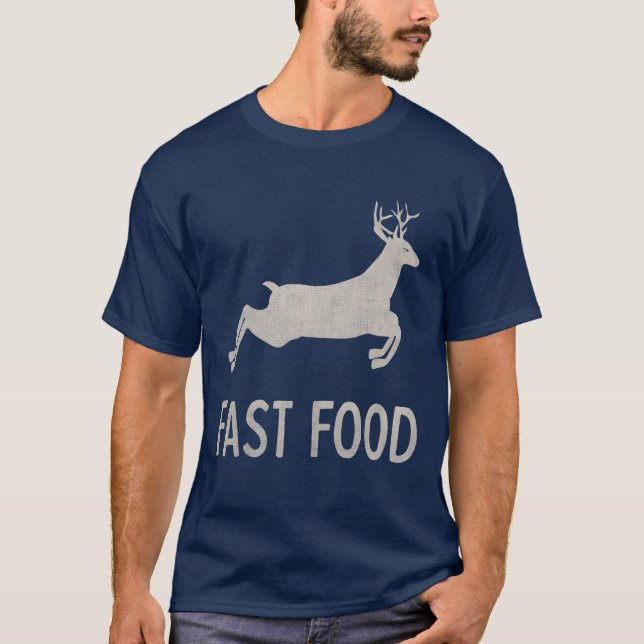 Fast Food Deer funny T-Shirt (Front)
