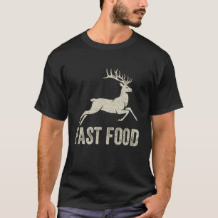Fast Food Deer Graphic Shirt Funny Vegan Hunting P