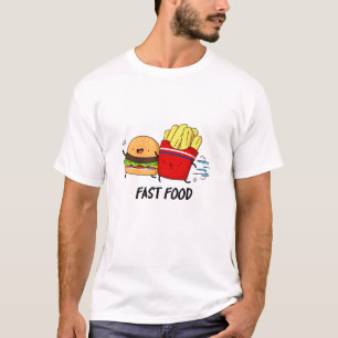 Fast Food Funny Burger And Fries Pun T-Shirt