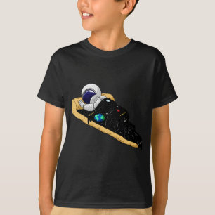 Fast Food Galaxy Space Pizza Astronaut Boy T-Shirt