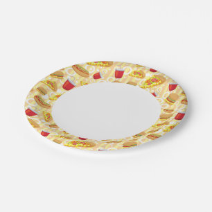 Fast Food Paper Plate