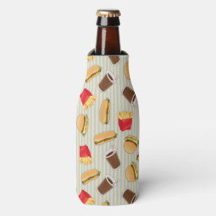 Fast Food Pattern 2 Bottle Cooler
