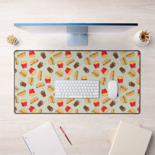 Fast Food Pattern 2 Desk Mat