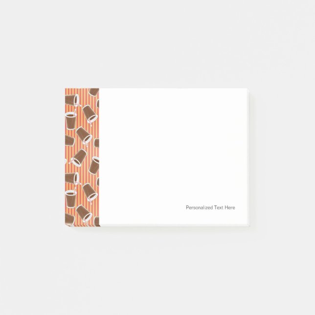 Fast food pattern 2 post-it notes (Front)