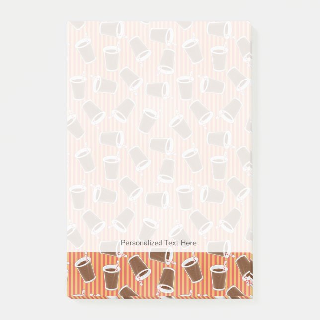 Fast food pattern 2 post-it notes (Front)