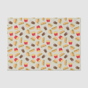Fast Food Pattern 2 Tissue Paper