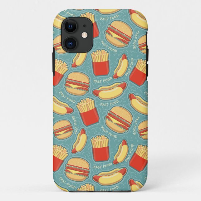 Fast Food Pattern 3 Case-Mate iPhone Case (Back)