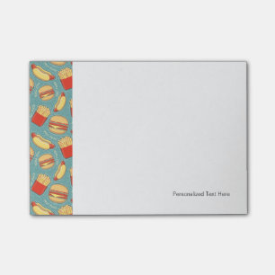 Fast Food Pattern 3 Post-it Notes