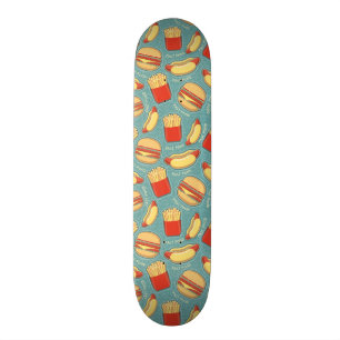 Fast Food Pattern 3 Skateboard