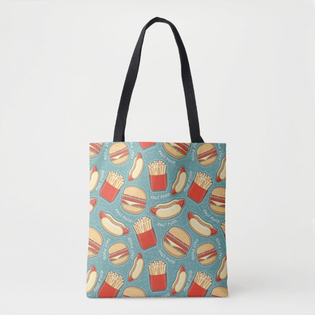 Fast Food Pattern 3 Tote Bag (Front)