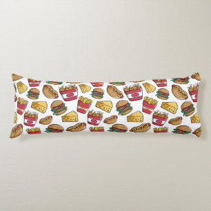 Fast Food Pattern body pillows