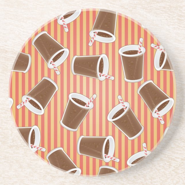 Fast food pattern coaster (Front)