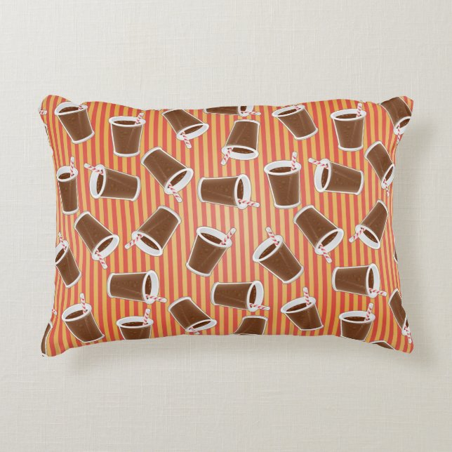 Fast food pattern decorative cushion (Front)