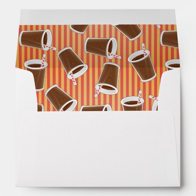 Fast food pattern envelopes (Back (Bottom))