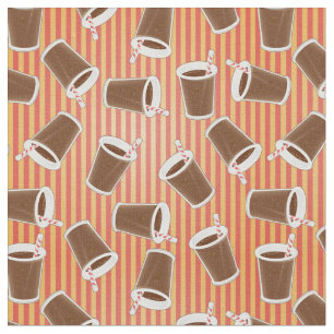 Fast food pattern fabric