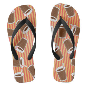 Fast food pattern jandals