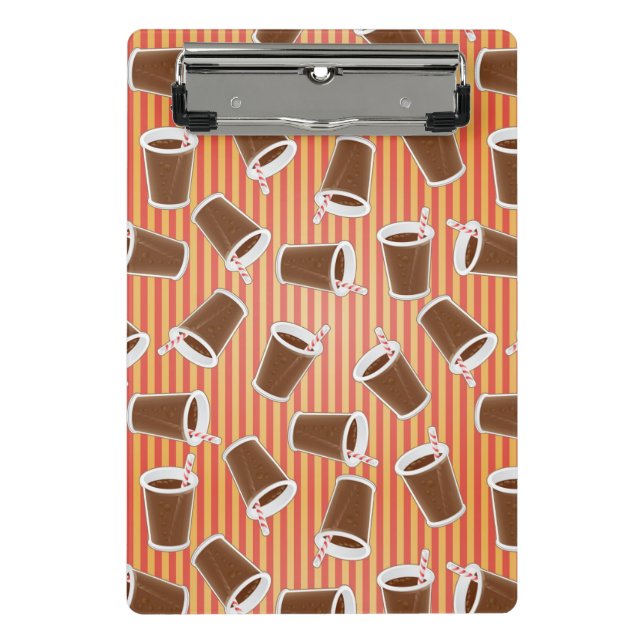 Fast food pattern mini clipboard (Front)
