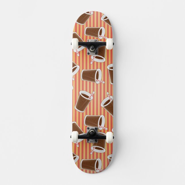Fast food pattern skateboard (Front)