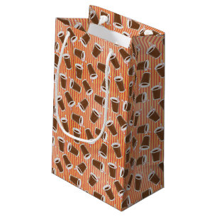Fast food pattern small gift bag