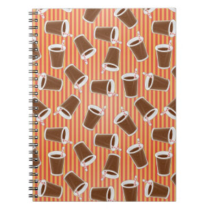 Fast food pattern spiral notebook